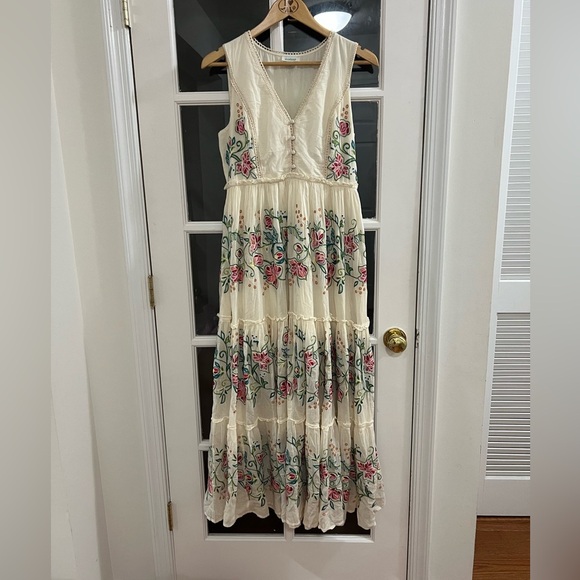 Sundance Marjorie Embroidered Midi Dress - size S - Picture 1 of 10